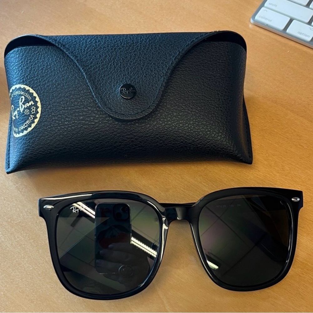 NEW Ray-Ban RB4401D black oversized sunglasses - Picture 2 of 7
